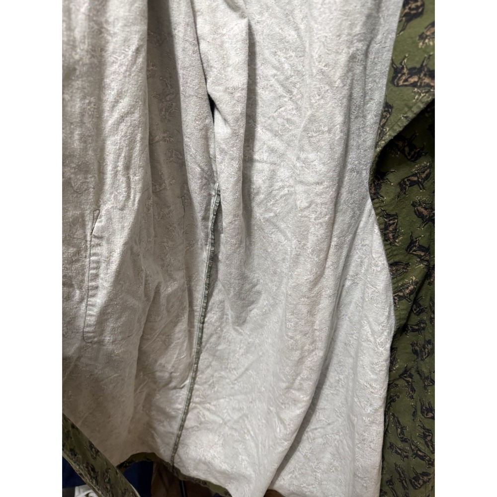 Joe Boxer Mens Elk Robe Long Sleeve Pockets Tie Cotton Flannel Cabincore Cottage - Picture 9 of 13